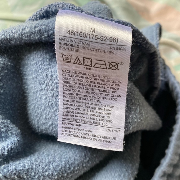 GAP Vintage Soft Classic Joggers, Blue Tie Dye, Size M - Picture 3 of 5